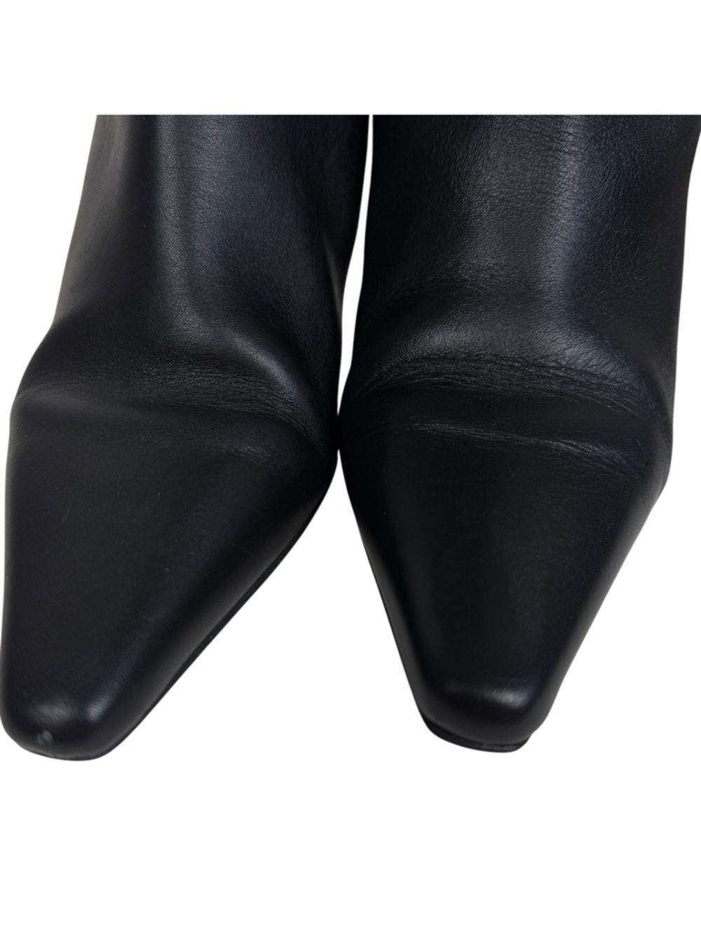 Anthropologie Pointed Toe Kitten Heel Knee High Boots - Picture 6 of 9